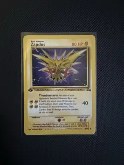 Pokemon Fossil Zapdos 30/62 1st Edition Non-Holo Rare Mp - Image 1