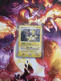 Pokemon TCG Ampharos Secret Wonders 1/132 Holo Holo Rare - Image 1