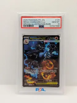 Pokemon 2025 Mega Charizard X ex 125/094 SIR Phantasmal Flames GEM MINT PSA 10 - Image 1