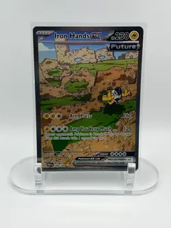 POKEMON PARADOX RIFT IRON HANDS 249/182 SPECIAL ILLUSTRATION RARE - Image 1