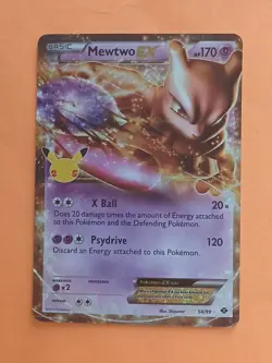 Pokemon Sword & Shield Celebrations Mewtwo EX 54/99 Classic Collection - Image 1