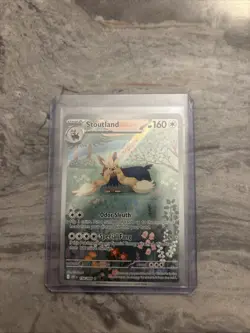 Pokemon TCG Stoutland AR 155/086 SV11W: White Flare Holo (Japanese) - NM - Image 1