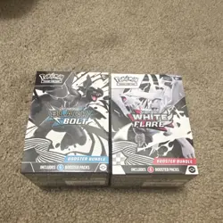 Pokemon Scarlet & Violet Black Bolt White Flare Booster Boxes 1 and 1 - Image 1