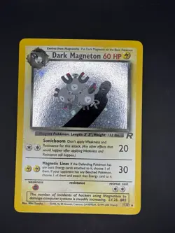 Dark Magneton 11/82 Team Rocket Holo Pokemon TCG WOTC Vintage LP - Image 1