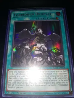 Yugioh! Forbidden Droplet RA01-EN064 Ultra Rare 1st Ed NM PLAYSET - Image 2