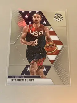 STEPHEN CURRY - 2019-20 Mosaic Basketball - TEAM USA Base #260 - Warriors - Image 1