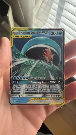Magikarp and Wailord GX SM166 Tag Team Black Star Promo - Pokemon TCG - Image 1