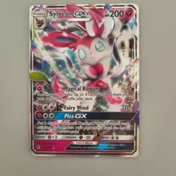 Holo Near Mint Sylveon GX (92/145) Pokemon Card TCG | Guardians Rising - Image 1
