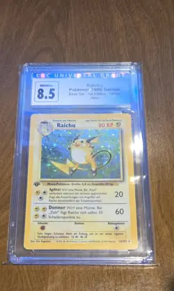 Raichu German 1st Edition Holo Base Set #14/102 Cgc 8.5 - Image 1