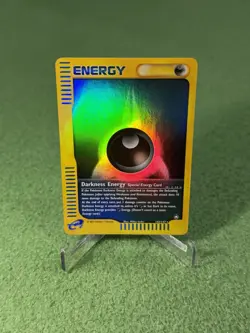 Darkness Energy 142/147 Holo Aquapolis English Pokemon Card E-Reader WoTC TCG - Image 1