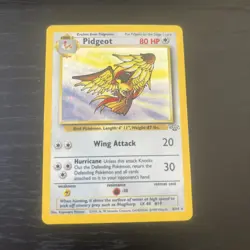 EX/NM Pokemon TCG Pidgeot 8/64 Jungle Set 1999 Holo Rare Wotc card - Image 1