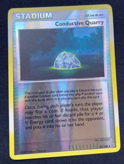 82/100 Conductive Quarry Reverse Holo 2008 Pokemon Card (LP) - Image 1