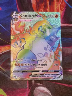 Pokemon TCG Charizard VMAX Champions Path Secret Rainbow Rare Card Mint - Image 1