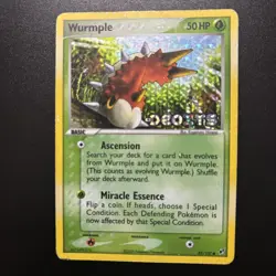 Pokemon Card - Wurmple Deoxys 82/107 Reverse Holo Stamped - Image 1