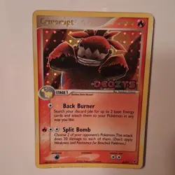 Pokemon Camerupt 4/107 EX Deoxys Reverse Holo Rare 90 HP Card English - Image 3