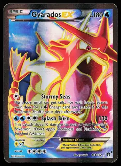 Gyarados EX 114/122 Holo Full Art XY BREAKpoint Pokemon Card - Image 1