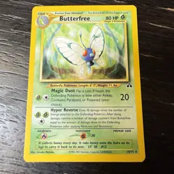 Pokemon Card Butterfree Rare Neo Discovery 19/75 - Image 1