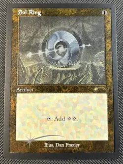 Magic The Gathering Sol Ring Etched Foil Secret Lair #1074 NM+ - Image 1