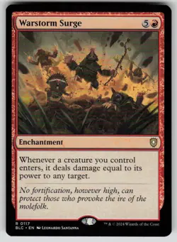 Warstorm Surge Rare Commander: Bloomburrow 117 MTG Near Mint - Image 1