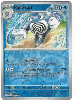 Poliwrath 043/167 Reverse Holo Uncommon Twilight Masquerade Near Mint - Image 1