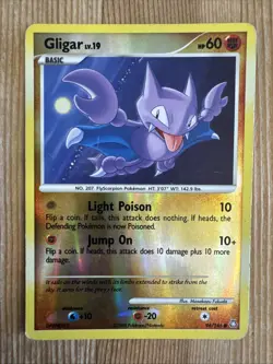 Gligar 94/146 Legends Awakened Reverse Holo Pokemon DMG - Image 1