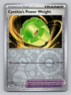 Reverse Holo Cynthia's Power Weight 162/182 Uncommon Destined Rivals Pokemon - Image 1