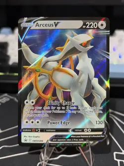 Arceus V & Arceus VSTAR SWSH306 SWSH307 Black Star Promo LP Pokemon TCG - Image 2