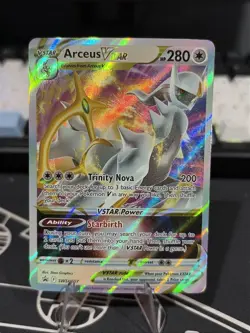 Arceus V & Arceus VSTAR SWSH306 SWSH307 Black Star Promo LP Pokemon TCG - Image 3