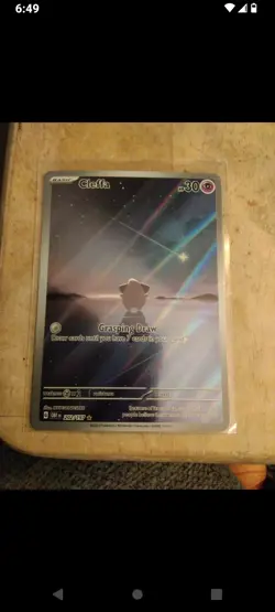 Pokemon TCG Cleffa 202/197 SV03 Obsidian Flames Illustration Rare Holo - Image 1