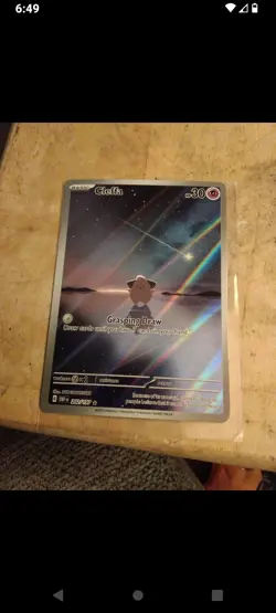 Pokemon TCG Cleffa 202/197 SV03 Obsidian Flames Illustration Rare Holo - Image 2