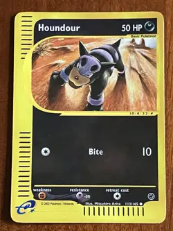 Houndour 113/165 Reverse Holo Expedition E-Reader Pokemon TCG - Image 1