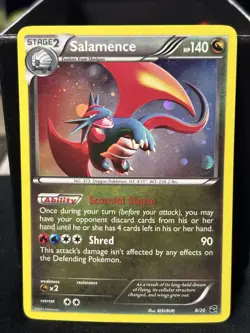Pokemon Salamence 8/20 Cosmos Holo Dragon Vault HP - Image 1