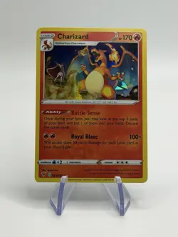 Charizard 025/185 Cracked Ice Holo Pokemon 2020 Vivid Voltage Deck Exclusive - Image 1
