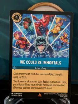 We Could Be Immortals | Disney Lorcana Azurite Sea 162/204 | NM | Rare Non Foil - Image 1
