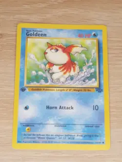 Pokemon Card - Goldeen 53/64 - 1st Edition Jungle Set WOTC - Uncommon - Exc - Image 1