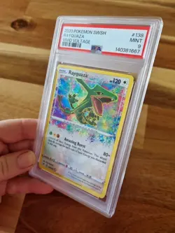 Pokemon TCG SWSH Vivid Voltage Rayquaza Card 138/185 PSA 9 - Image 2