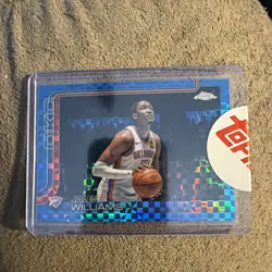 Jalen Williams 2025-26 Topps Chrome #187 Blue X-Fractor Thunder In Hand Sealed - Image 1