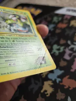 Erika's Venusaur Pokemon TCG Card 4/132 Gym Challenge Holo Rare With Swirl MP - Image 4