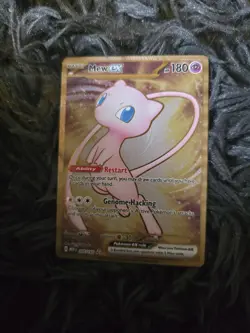 Pokemon TCG Scarlet & Violet Mew EX 205/165 Gold Metal Promo Card - Image 2