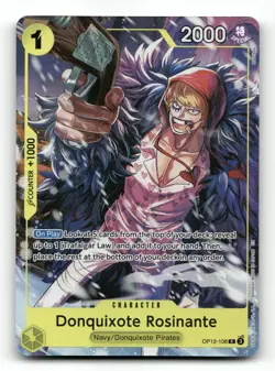 Donquixote Rosinante OP12-108 (Illustration Box Vol.6) One Piece Promo Cards NM - Image 1