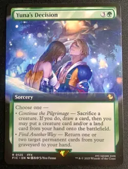 MTG Final Fantasy - Yuna's Decision - Extended Art Rare - Image 1