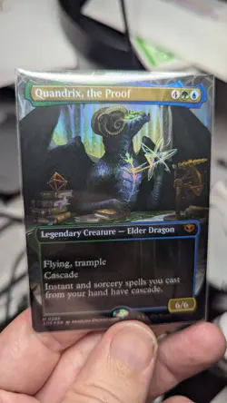 1x Quandrix The Proof FOIL Borderless NM Secrets of Strixhaven - Magic MTG x1 - Image 1