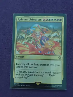 Ruinous Ultimatum (Surge Foil) R Commander: FINAL FANTASY 329 NM MTG FIC - Image 1