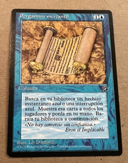 Merchant Scroll (Spanish Language)- Homelands -MTG - Magic the Gathering - Image 1