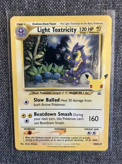 Light Toxtricity SWSH137 - 25th Celebrations Black Star Promo - Pokemon TCG NM/M - Image 1