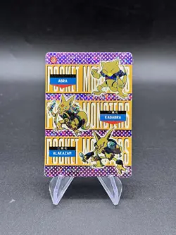 Abra Alakazam Holo Pokemon Vintage Pocket Monster Vending Prism Sticker 585 - Image 1