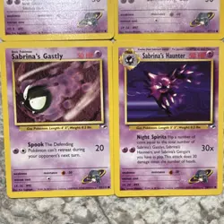 Pokemon TCG Gym Challenge 4 Card Lot - Sabrina's Gastly, Haunter - Image 3