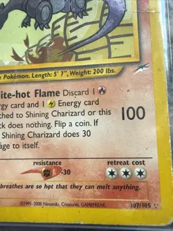 Pokemon TCG Shining Charizard Neo Destiny Holo Card 107/105 Secret Rare HP/D - Image 4