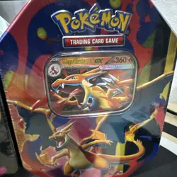 Pokemon TCG Charizard X & Y Ex Sealed Tin 2 Box Lot - Image 3