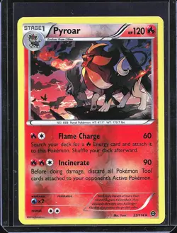 Pokemon TCG Pyroar 23/114 Reverse Holo Steam Siege B-0002 - Image 1